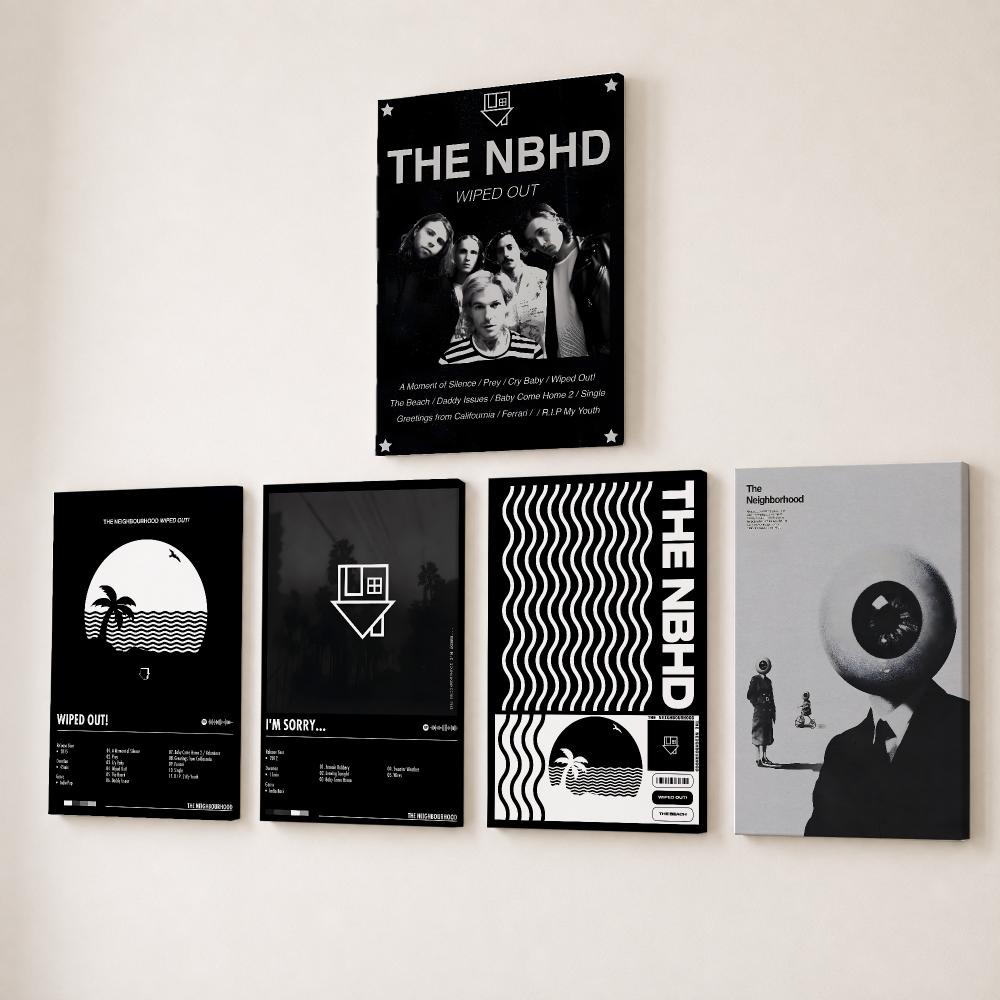 Canvas Wrap Ready - 록 밴드 '더 네이버후드' 그림 캘리그라피