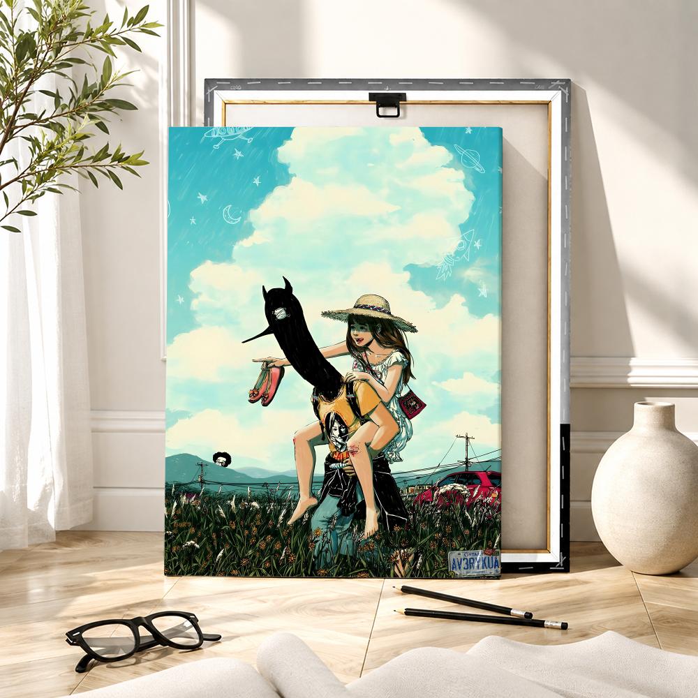 굿나잇 푼푼 애니메이션 그림 캘리그라피 HD 캔버스 벽 - Canvas Wrap Ready 리뷰 및 가격