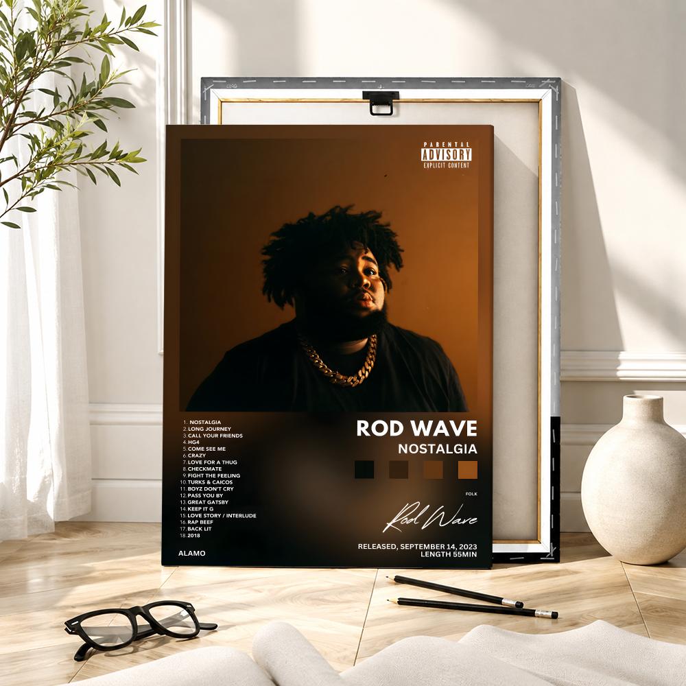 래퍼 싱어 R-Rod 웨이브 페인팅 캘리그라피 HD 캔 - Canvas Wrap Ready 리뷰 및 가격