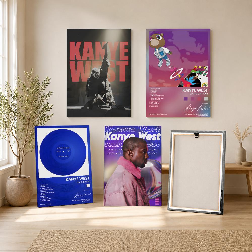 래퍼 싱어맨 K-카니예 웨스트 그림 캘리그라피 HD 캔 - Canvas Wrap Ready 리뷰 및 가격